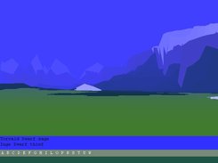 Prototype retro-text-adventure-look landscape generator