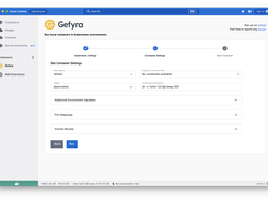 Gefyra Docker Desktop Extension Container Settings