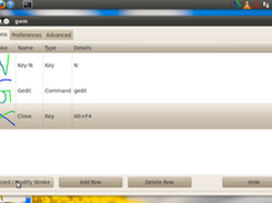 Recording a gesture in GEM