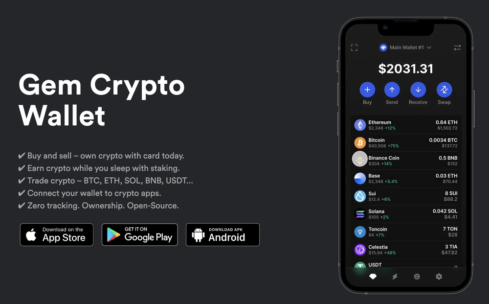 Gem Wallet Screenshot 1