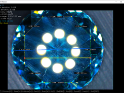 Pre polished gemstone measuring 