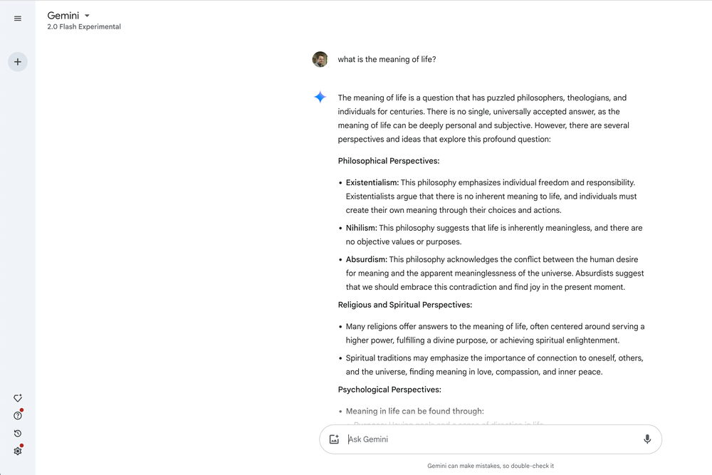 Gemini 2.0 Screenshot 1
