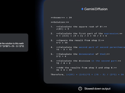 Gemini Diffusion Screenshot 1