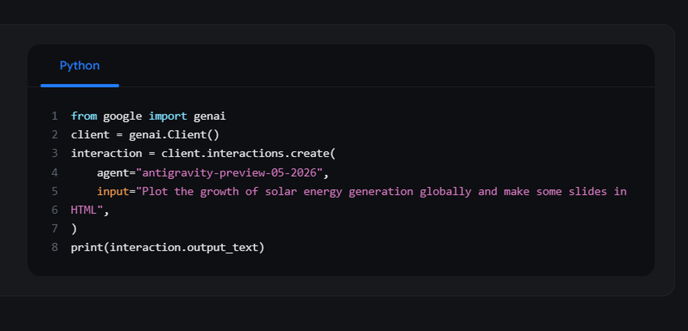 Gemini Managed Agents Screenshot 1