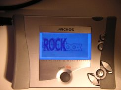 Gmini SP showing rockbox logo