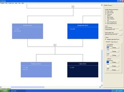 Genea's main windows displaying a family tree