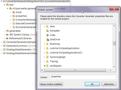 Directory Dialog to choose properties directory