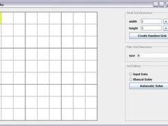 The main JSudoku window as of version 0.1, grid size 9 by 9