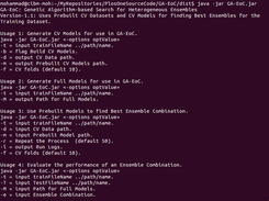 Default Execution Displays All Possible Options
