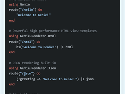 Genie.jl Screenshot 1