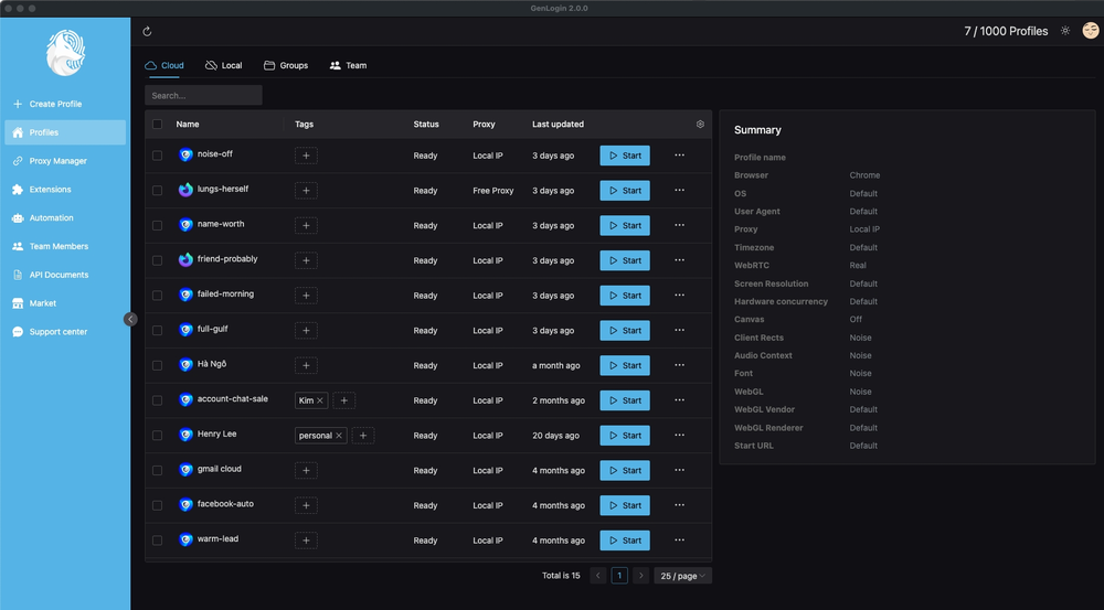 GenLogin Screenshot 1