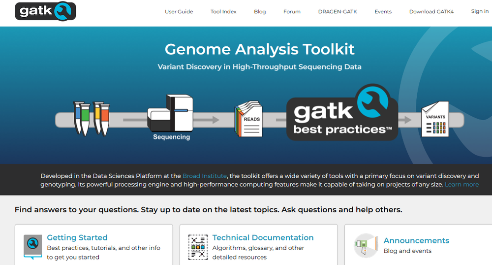 Genome Analysis Toolkit (GATK) Screenshot 1