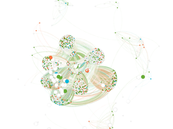 Network opened via GEPHI