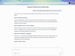 Genspark AI Browser Screenshot 1