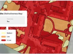 Gentian True Sight BNG distinctiveness map