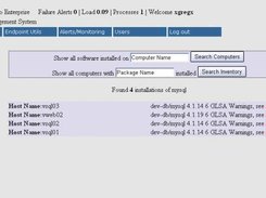 Inventory search by package name