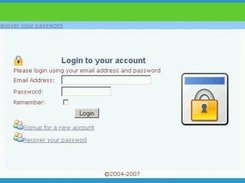 Login screenshot