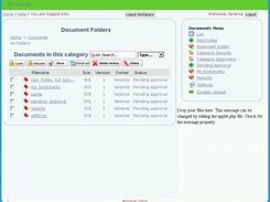 List of documents and layout