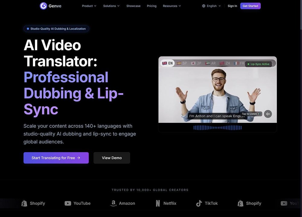 how to translate tiktok ads using Genve AI video translator
