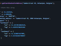 Geocode addresses to coordinates Screenshot 1