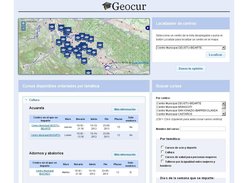 Geocur main page Screenshoot