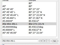 GeographicFormatter inspector for Interface Builder.