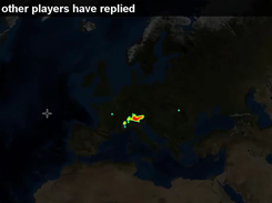 Heat map showing all answers