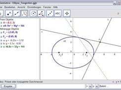 Ellipse with two tangents