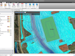 Ineffective flow areas can be assigned to the 2D mesh using polylines or polygons. Alternatively, draw ineffective flow areas on the Map View. For example, stagnant flow areas at roadway crossings can be stamped into the 2D mesh to account for the ineffective flow area. The software will automatically refine the 2D flow area to incorporate the ineffective flow area shape.