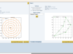 Multiple shapes including spirals and irregular polygons.