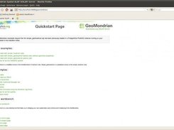 An overview of the GeoMondrian's quickstart page