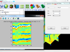 Making a surface interpretation from a seismic cube