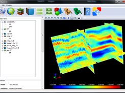 Sum filter applied in seismic cube