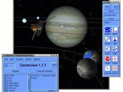 Geomview being driven by The Orrery