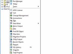SQLDeveloper View menu entry showing GeoRaptor functionality