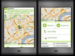 GeoSignature mobile client running on J2ME device