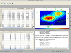 GeoStrain's main window with interpolated vertical velocities