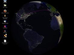GeoXPlanet on LinuxMint/Gnome with Arcs/Titles no Projection