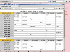 Emploi du temps GeSchoolS