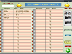 Despesas do Mês de Janeiro