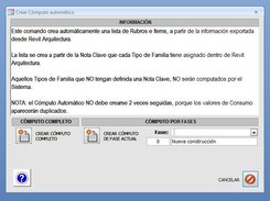 Creación de Cómputos automáticos a partir del modelo de Revit