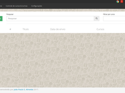 Listagem de emails enviados