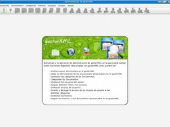Pantalla principal de admingXML