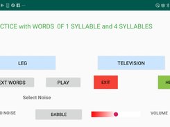 Screenshot of Syllables Module
