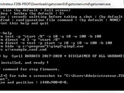 GetScreen Screenshot command line Screenshot 1