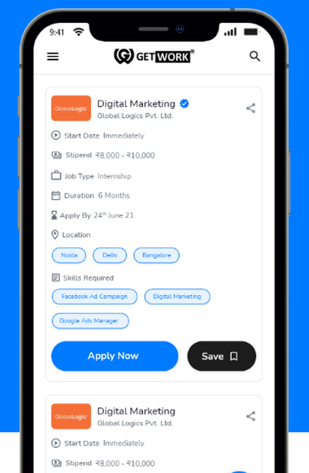 GetWork Screenshot 1