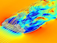 Air flow around RV Tangaroa