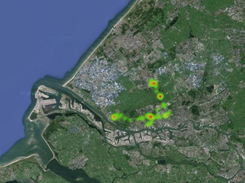 Export locations to heatmap