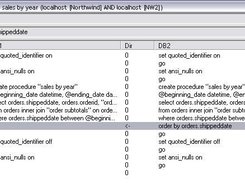 Third screen - showing side by side for individual db item