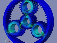 3D Model solved with GGGears (viewed in PARAVIEW)